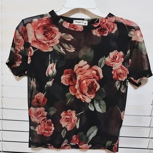 Floral Cropped Top